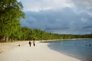 Marco, CEO of Timeless Africa Safaris captures memories of his time in Mauritius on the beach